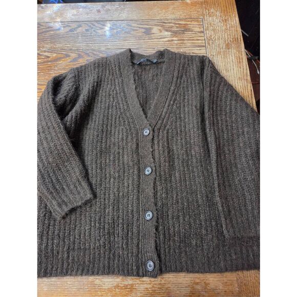 Jenni Kayne  Oversized Cocoon Cardigan In Cocoa Brown Sz XS - Picture 2 of 5